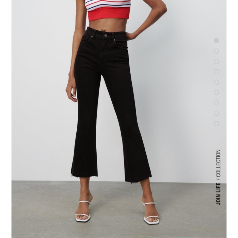 NWOT Black highwaist flares